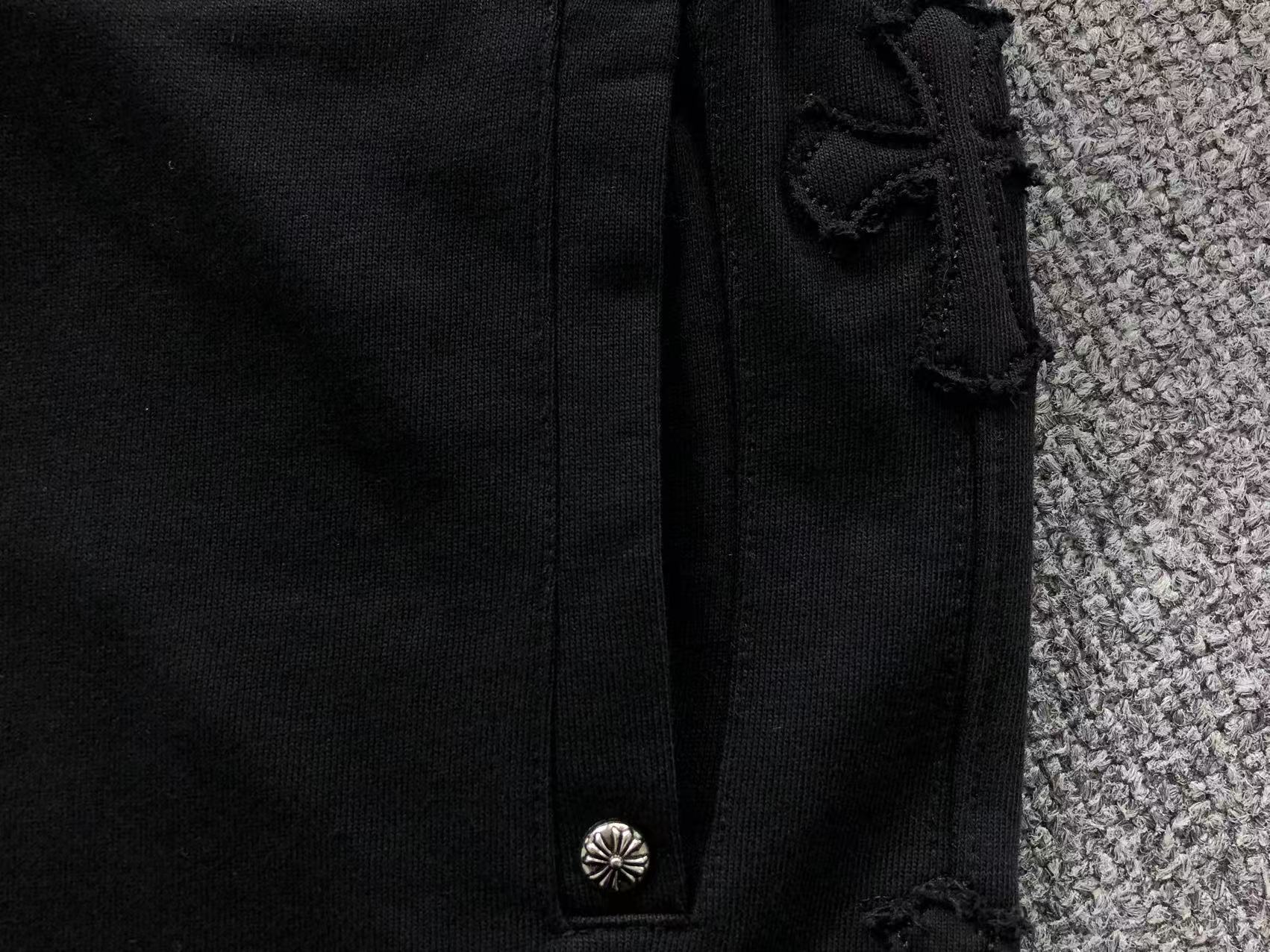 Black Cross Baggy Black Sweatpants™