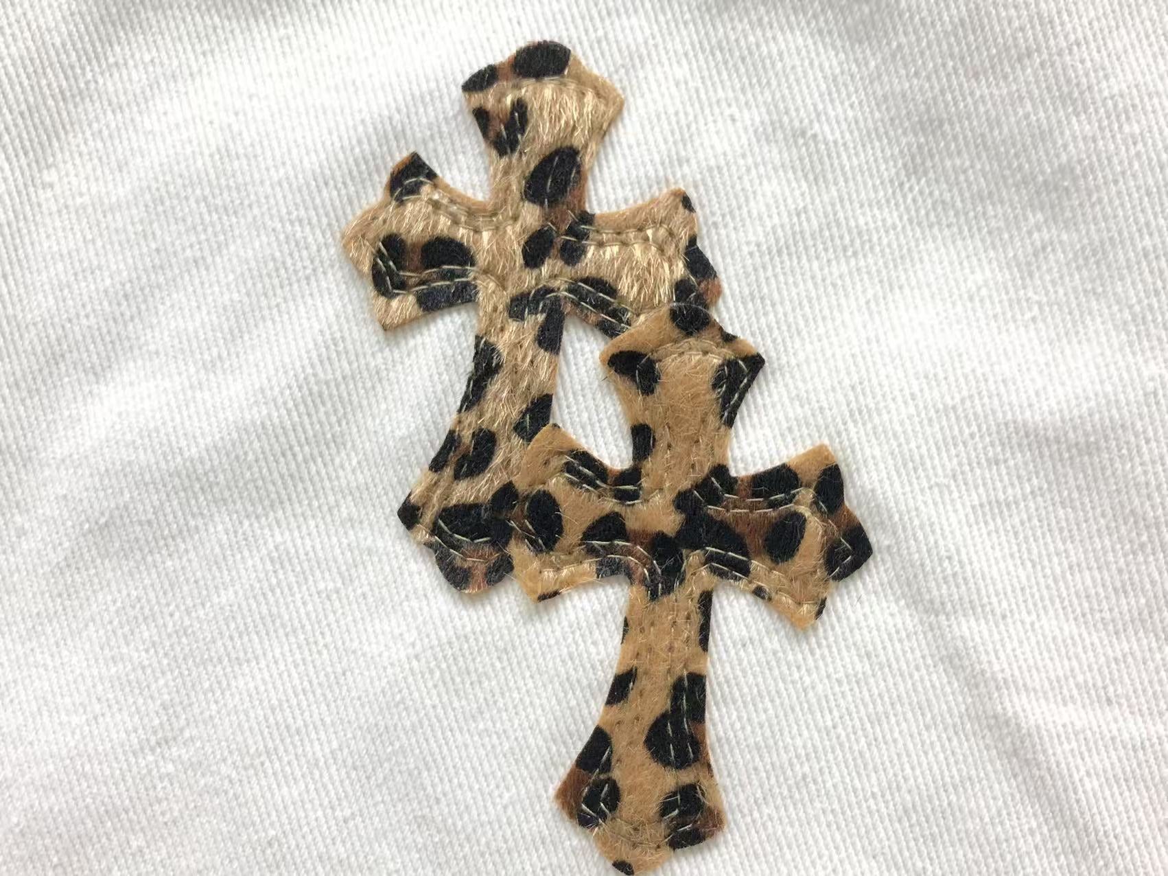 Mattyboy Leopard Cross Patch White Jeans™