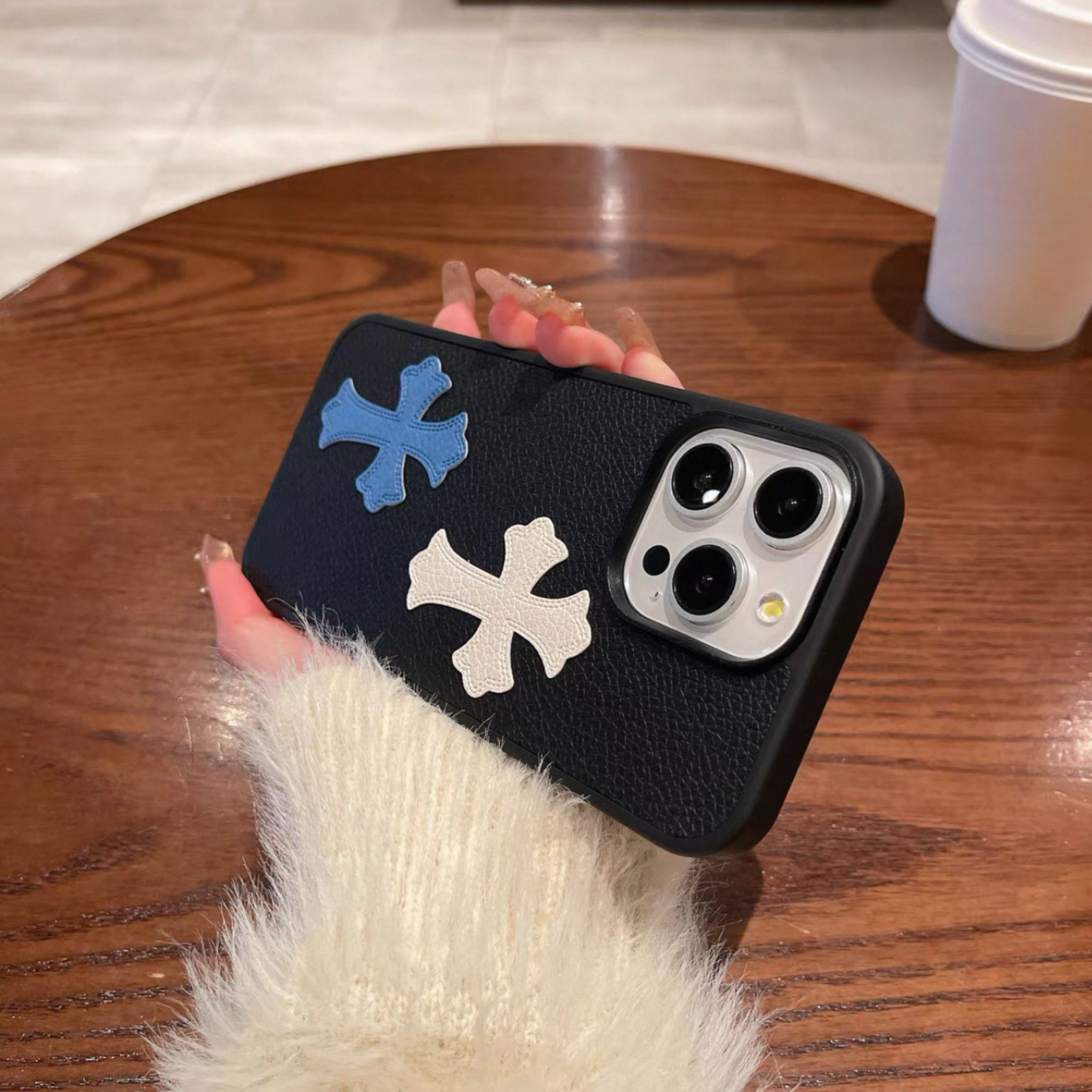 Double Cross Leather Phone Case™