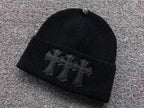 Triple Leather Cross Wool Beanie™
