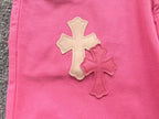 Double Pink Cross Patch Pink Denim Jeans™