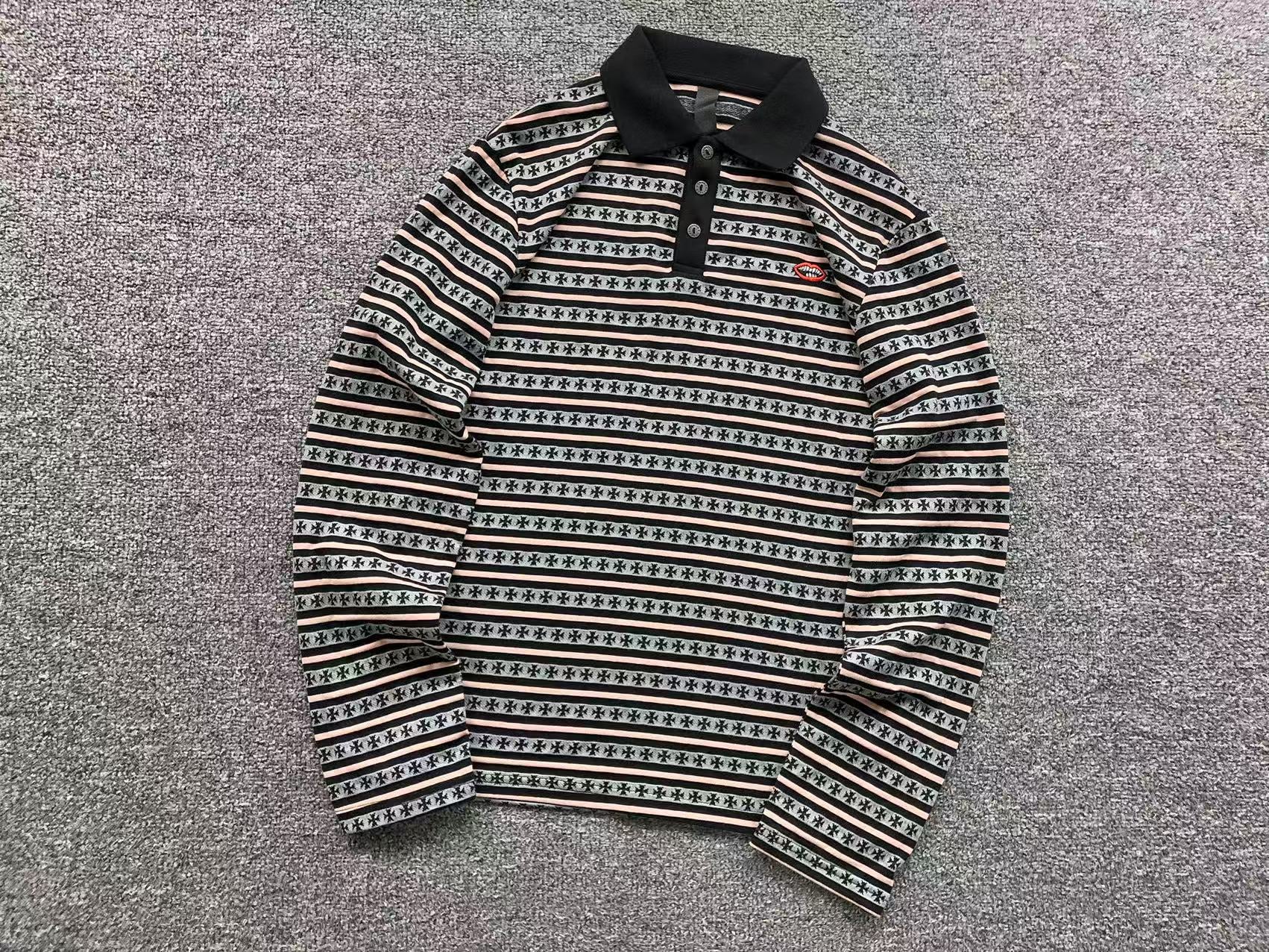 Mattyboy Cross Pattern Collar Longsleeve™