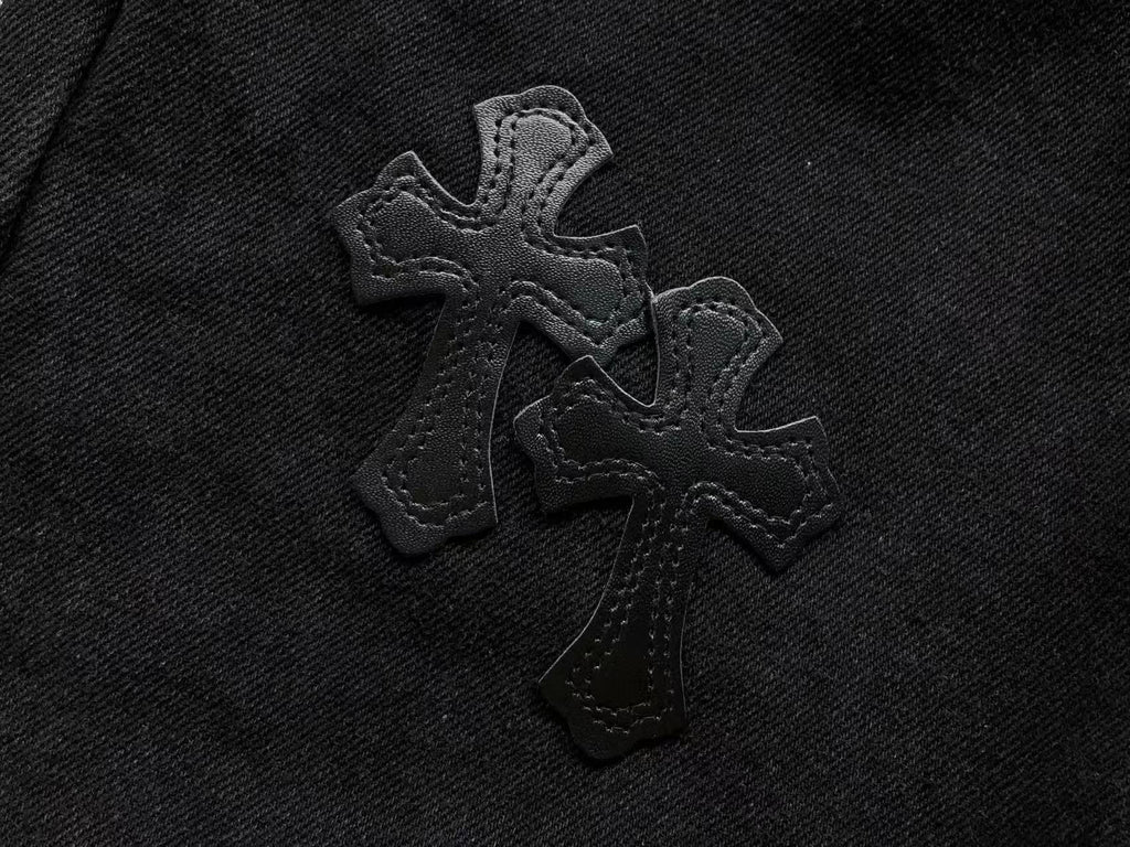 Triple Cross Pocket Black Denim Jeans™