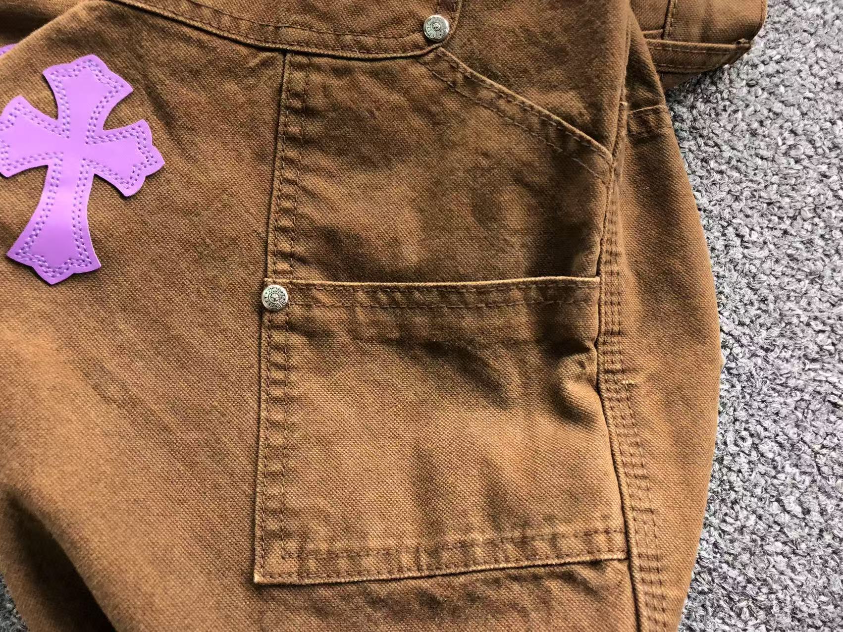 Blue & Pink Cross Patch Brown Carpenter Pants™