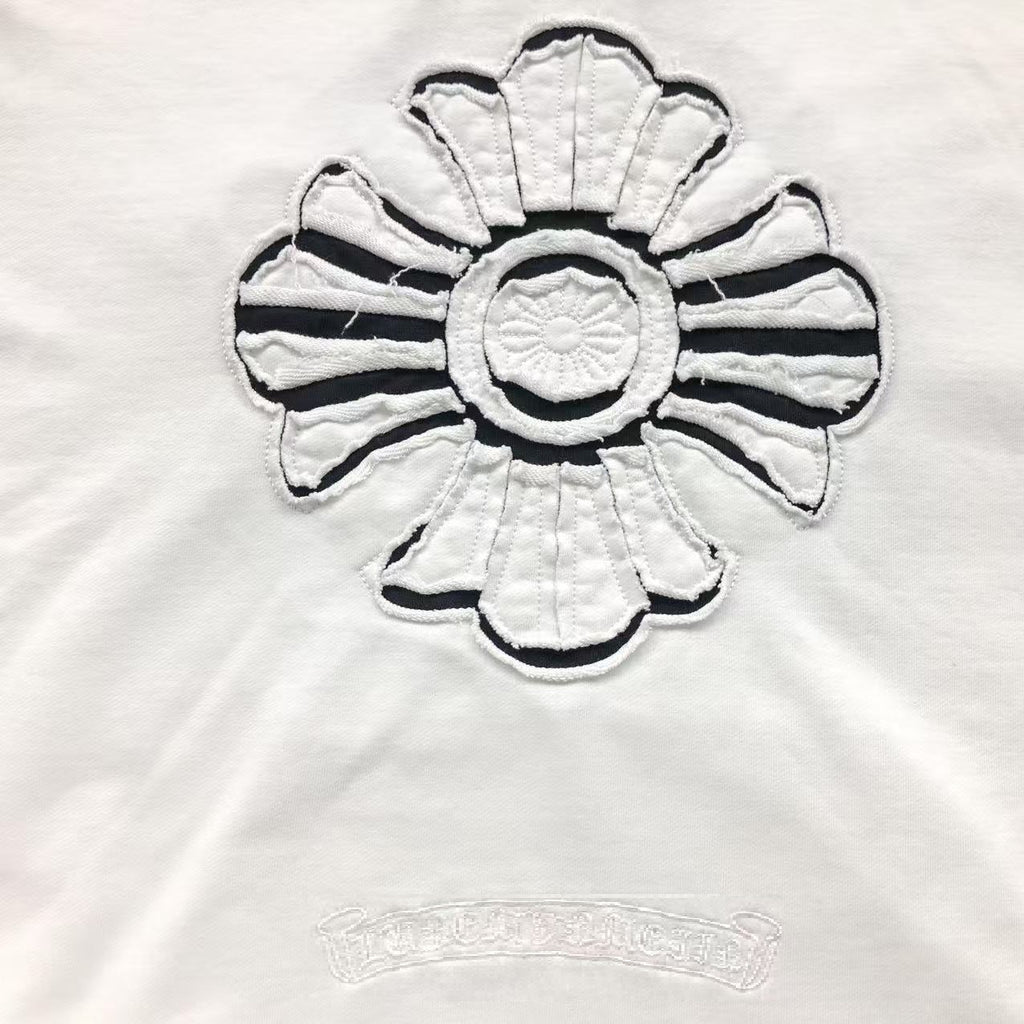 Embroidered Floral Cross Hoodie™