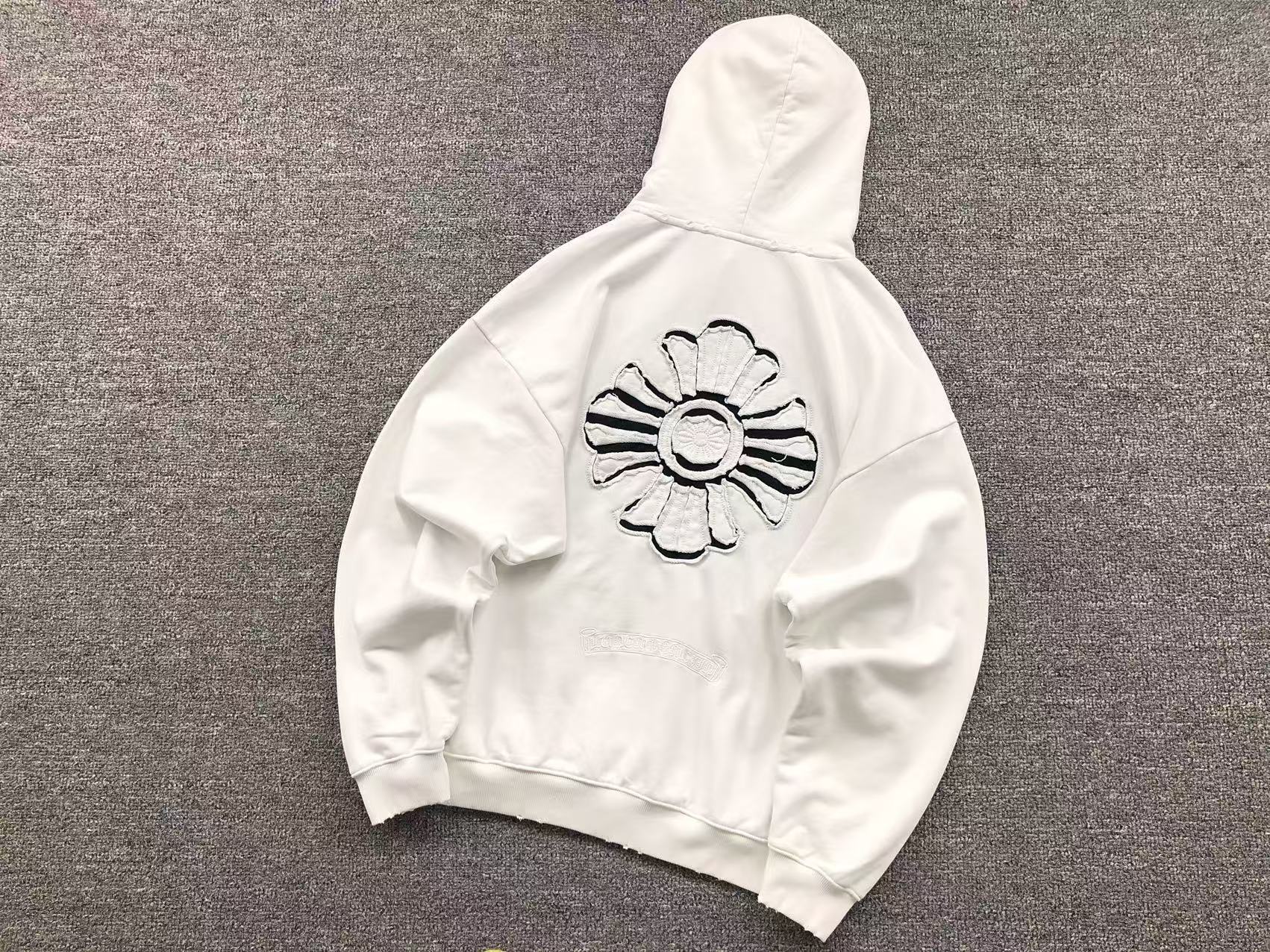 Embroidered Floral Cross Hoodie™