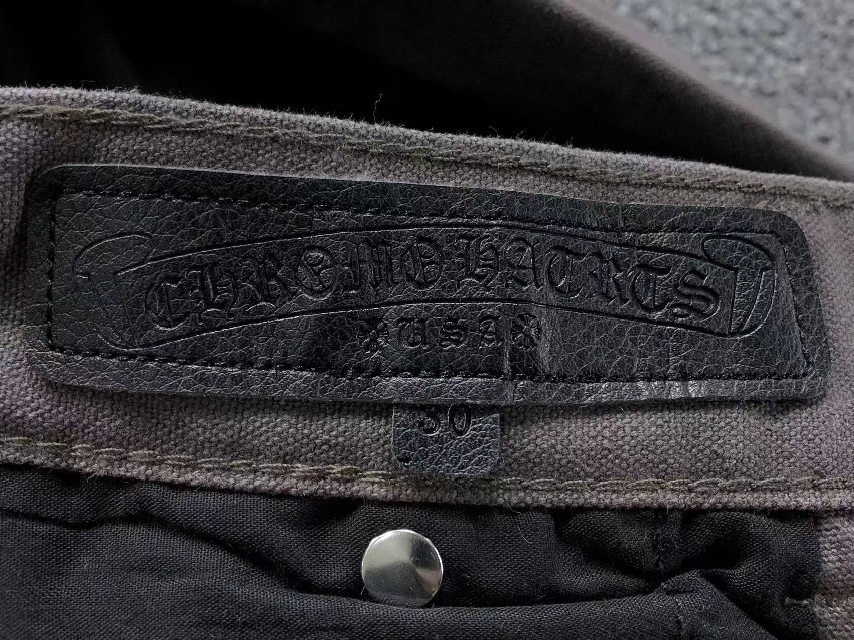 Black & White Cross Patch Brown Carpenter Pants™