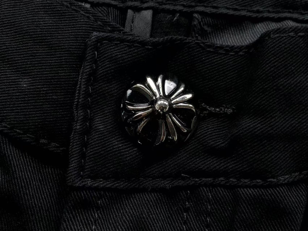 Rusty Black Cross Patch Black Denim Jeans™