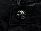 Rusty Black Cross Patch Black Denim Jeans™