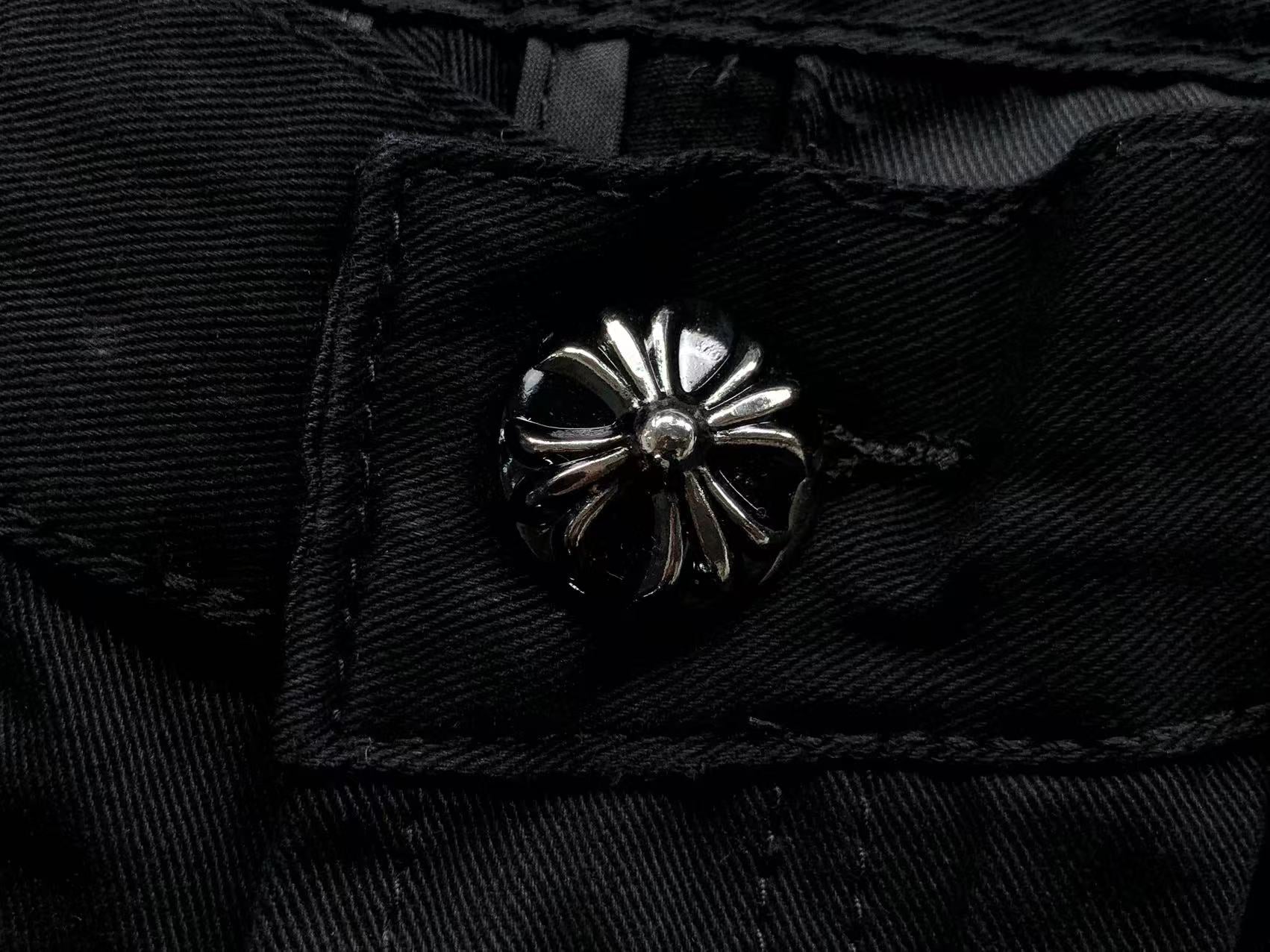 Rusty Black Cross Patch Black Denim Jeans™