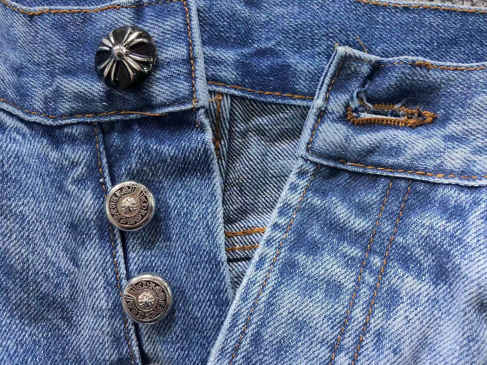 Black White & Blue Cross Patch Denim Jeans™