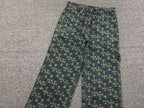 Cross Pattern Dark Denim Baggy Jeans™
