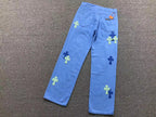 Blue & Light Blue Cross Patch Light Blue Jeans™