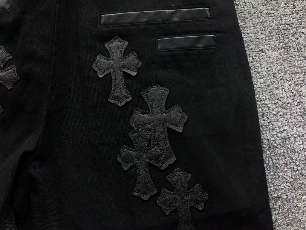 Rusty Black Cross Patch Black Denim Jeans™