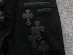 Rusty Black Cross Patch Black Denim Jeans™