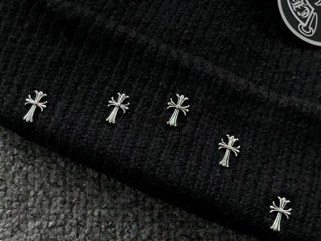 Metallic Crosses Wool Beanie™