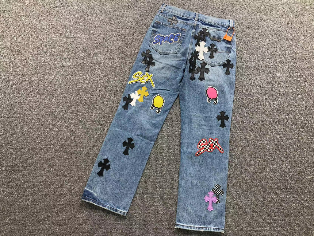 Mattyboy Cross Patch Denim Jeans™