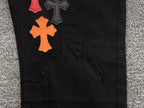 Multicolor Cross Patch Black Jeans™