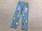 Multcolor Cross Patch Denim Jeans™