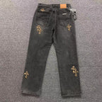 Leopard Cross Patch Dark Grey Jeans™