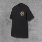 Paint Dots Yellow Horseshoe Black T-Shirt™