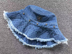 Torn Edge Denim Fisherman Hat™
