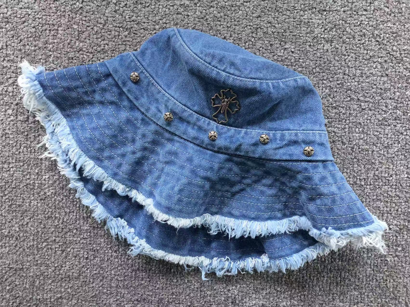 Torn Edge Denim Fisherman Hat™