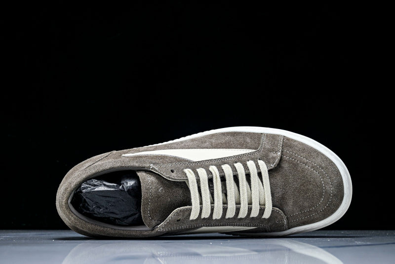 Vintage Low "Grey Dust Milk" Suede Sneakers