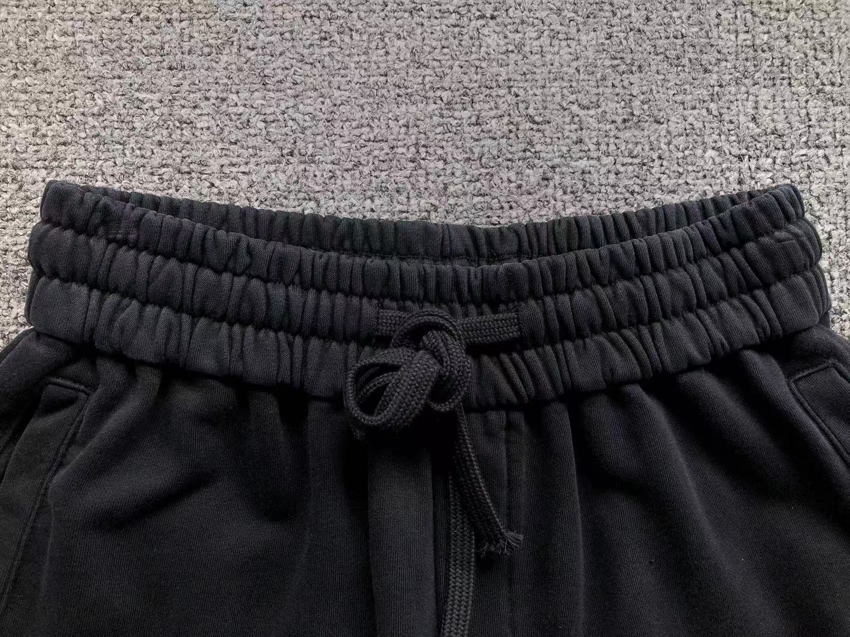 Faded Fabric Black Sweatshorts™