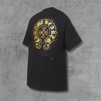 Paint Dots Yellow Horseshoe Black T-Shirt™