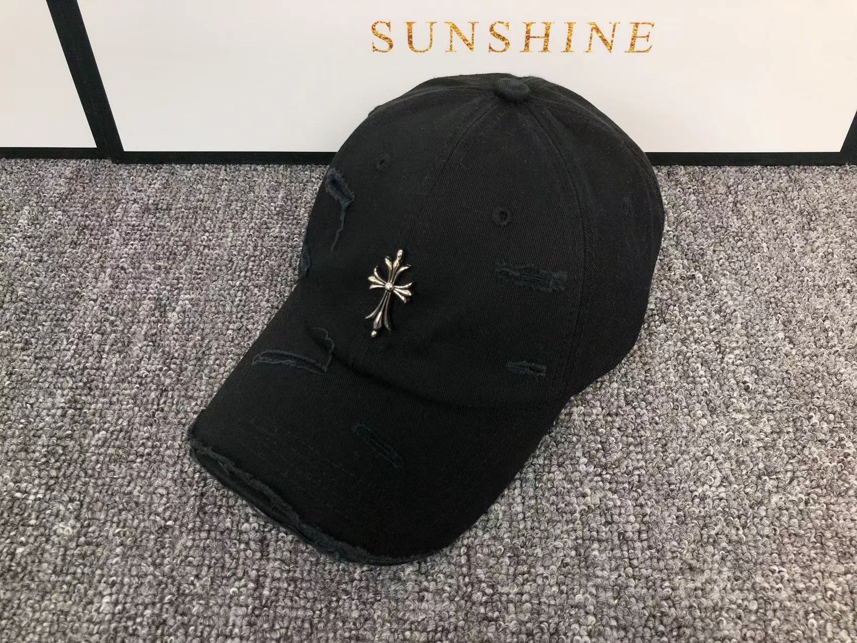 Metallic Cross Torn Fabric Baseball Cap™