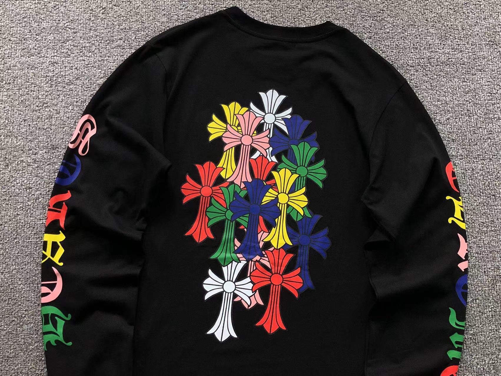 Stacked Multicolor Crosses Longsleeve™