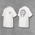 Paint Dots Yellow Horseshoe White T-Shirt™