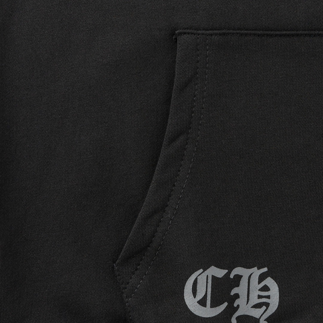 Big Cross Logo Black Full Zip Hoodie™