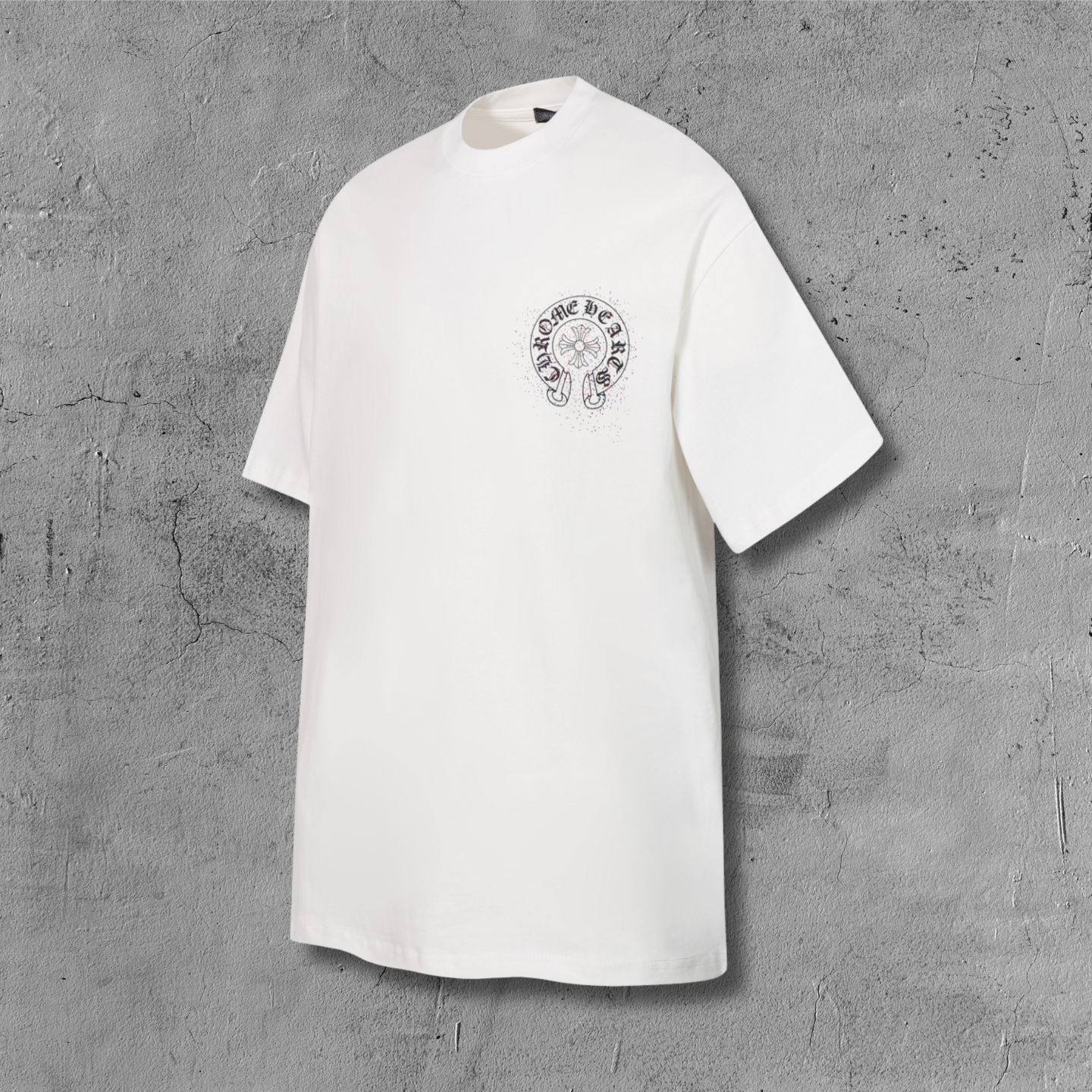 Paint Dots Yellow Horseshoe White T-Shirt™