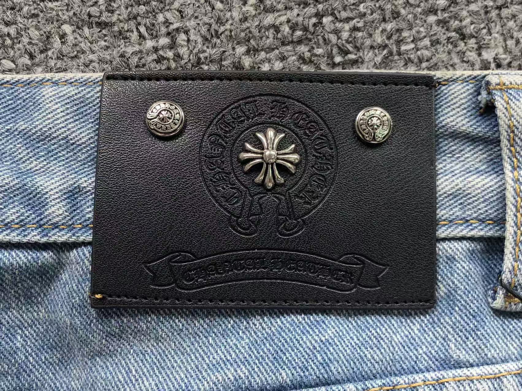 Faded Black Cross Patch Baggy Jeans™