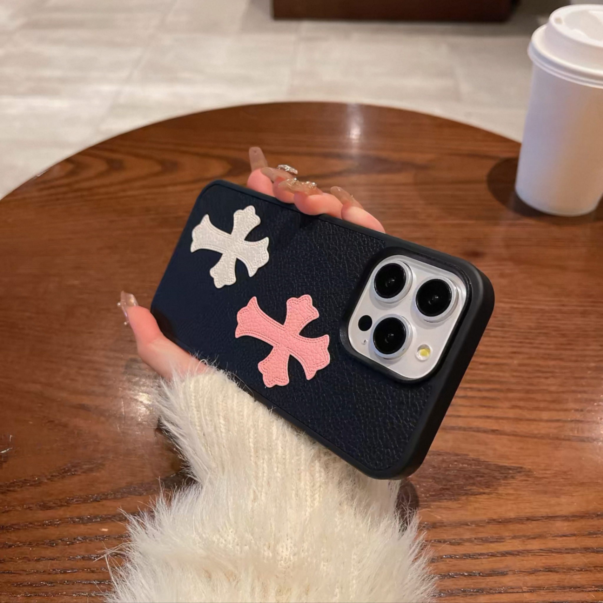 Double Cross Leather Phone Case™