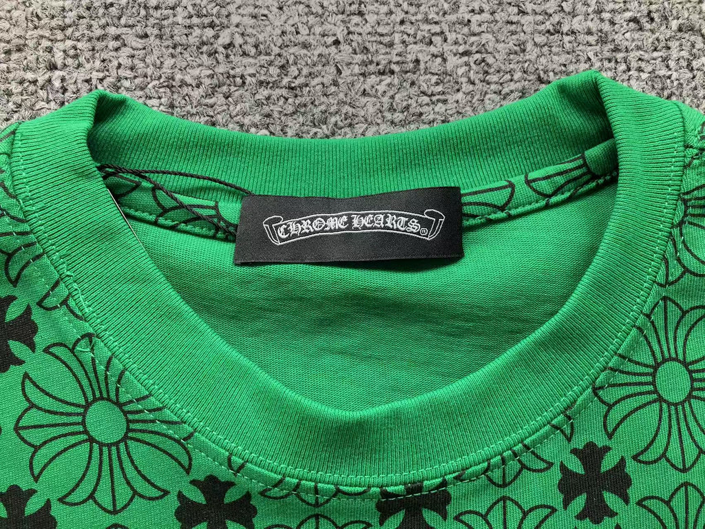 Cross Pattern Green T-Shirt™