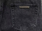 Purple & Black Cross Patch Mixed Graphic Black Denim Jeans™
