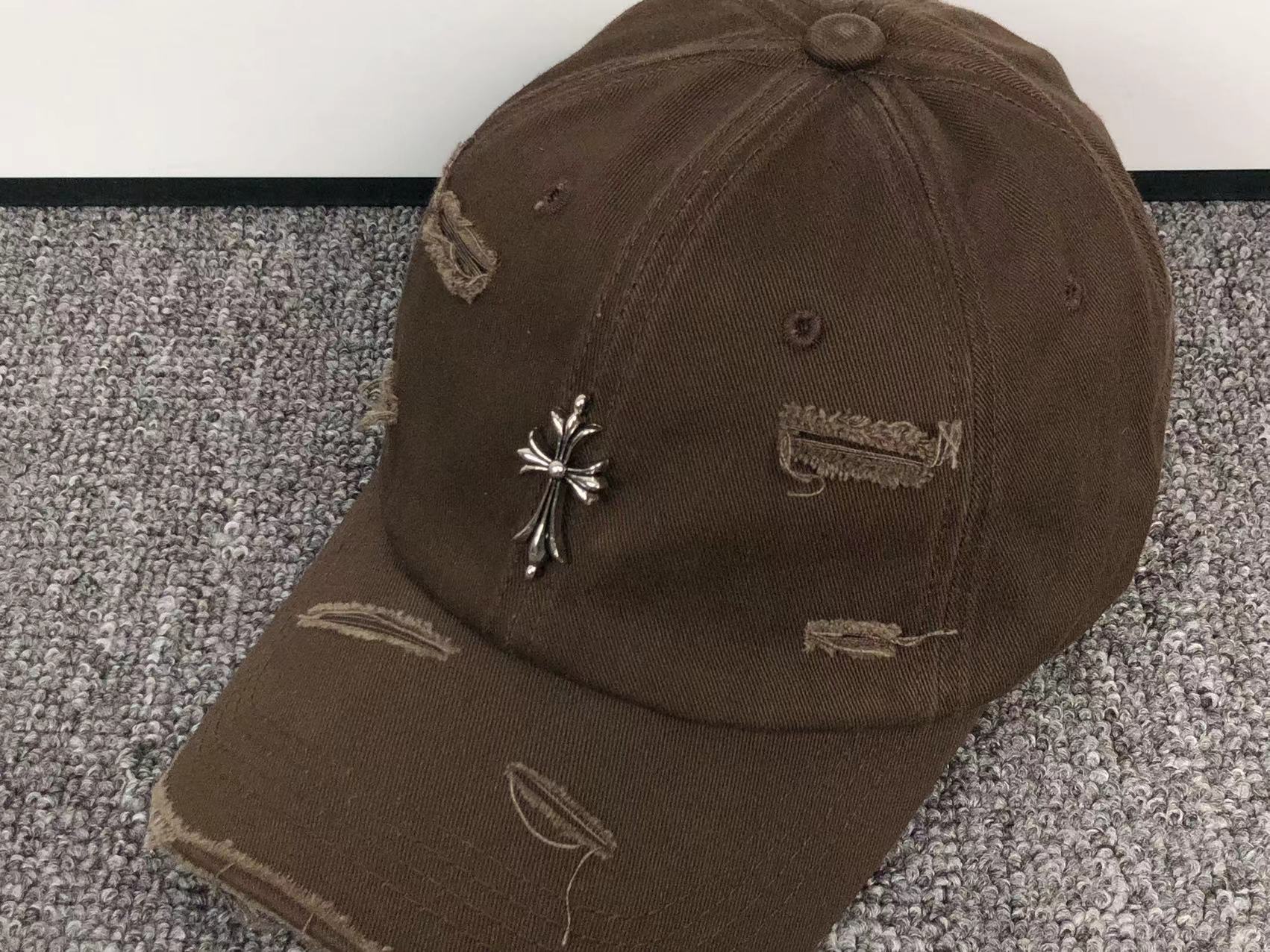 Metallic Cross Torn Fabric Baseball Cap™