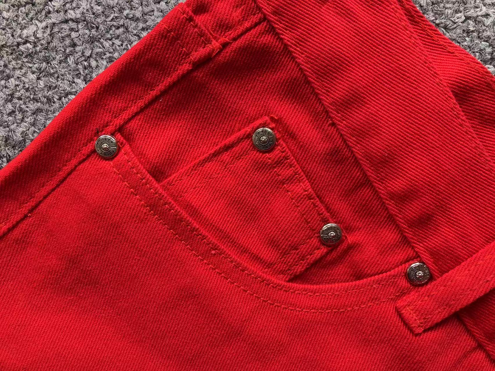 Cross Patch Red Denim Jeans™