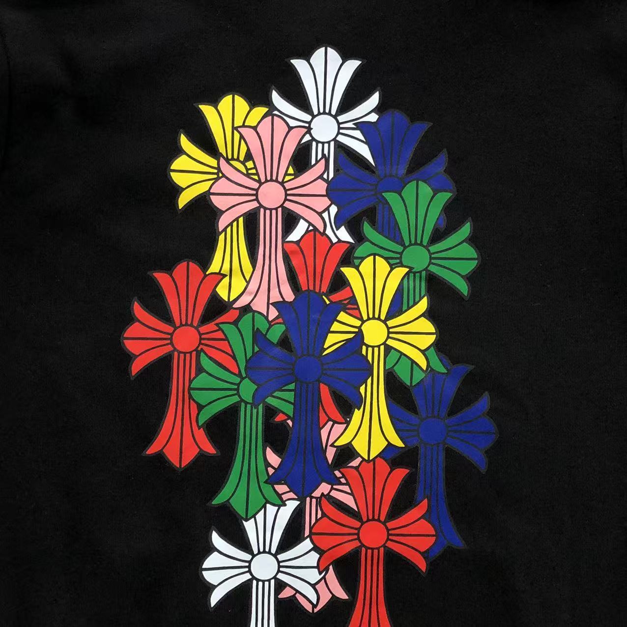 Stacked Multicolor Crosses Full Zip Hoodie™