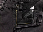 Black Cross Patch Dark Grey Denim Jeans™