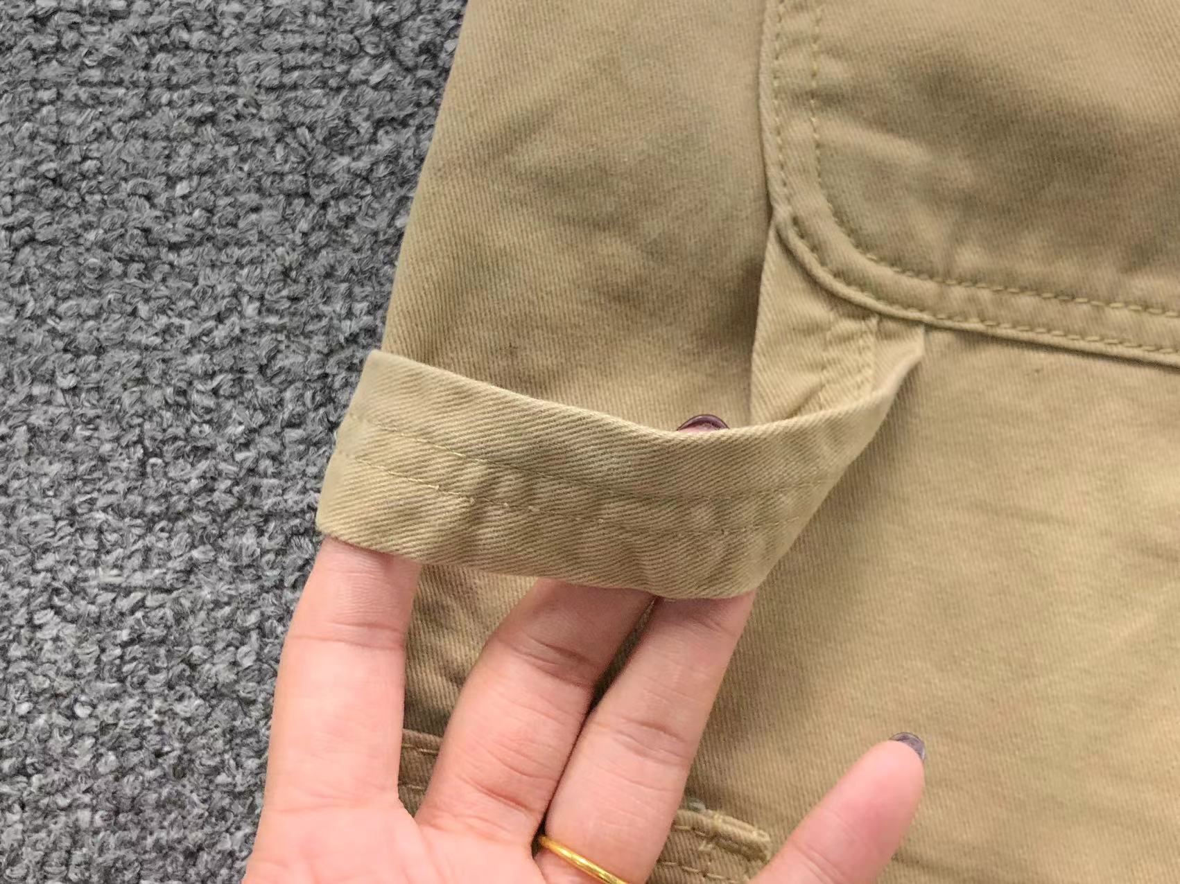 Pink & Checkered Cross Patch Beige Carpenter Pants™