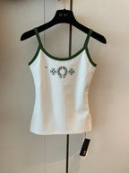 Green Horse Shoe Logo White Women's Tank Top™