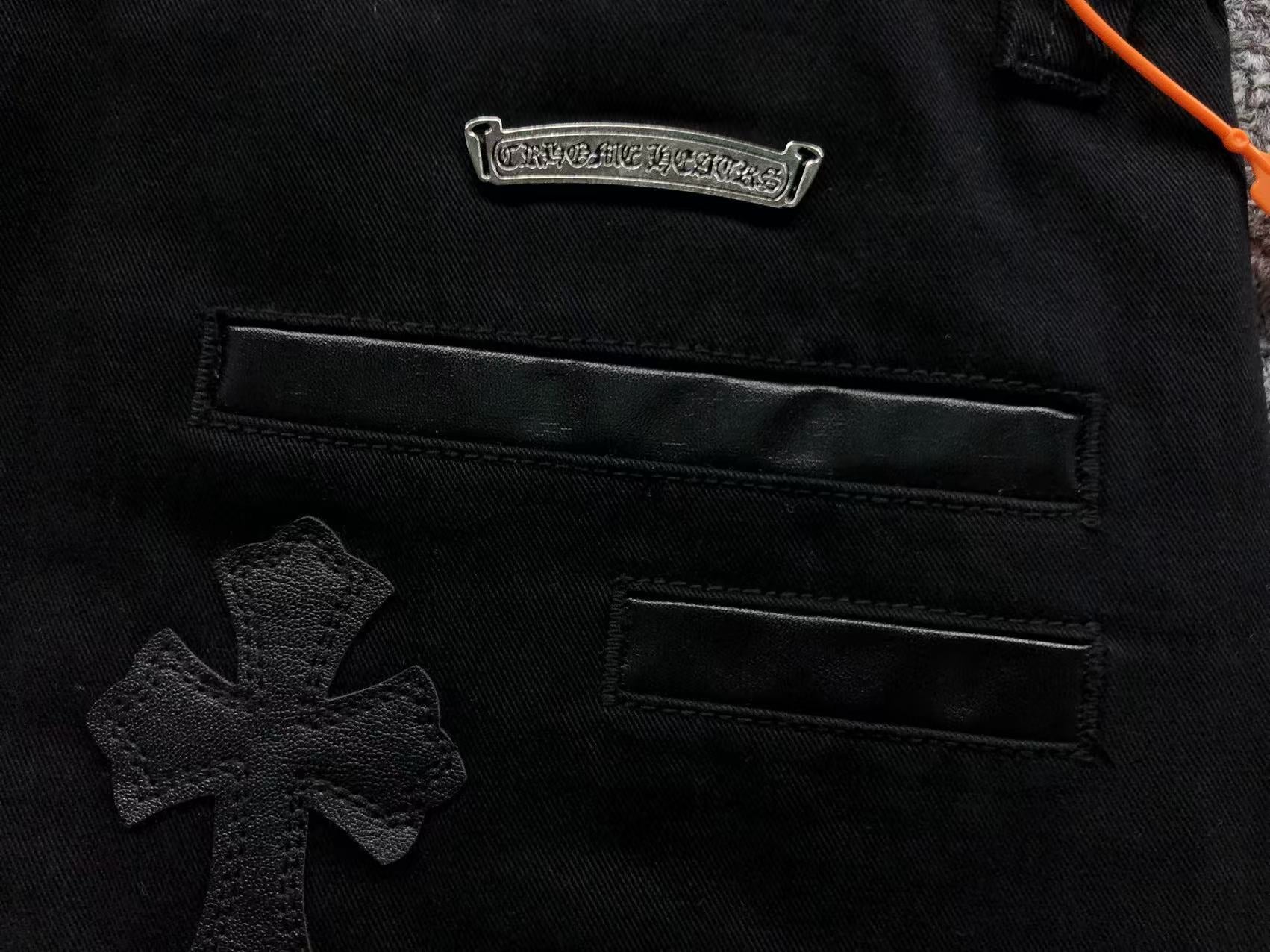 Rusty Black Cross Patch Black Denim Jeans™