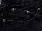 Pink & Checkered Cross Patch Black Denim Jeans™