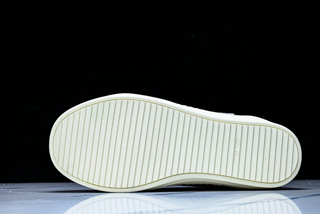 Vintage Low "Celadon Milk" Leather Sneakers