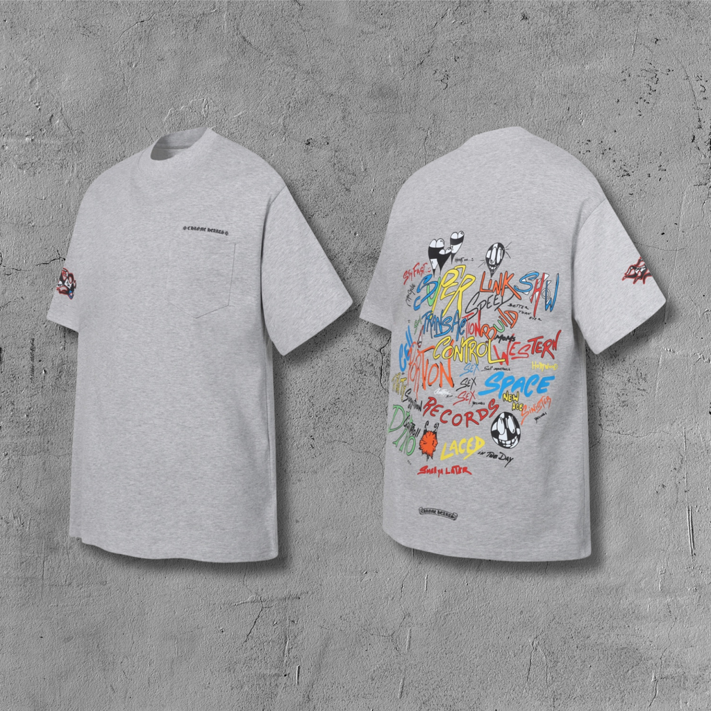 M-Boy Colored Text Grey T-shirt™