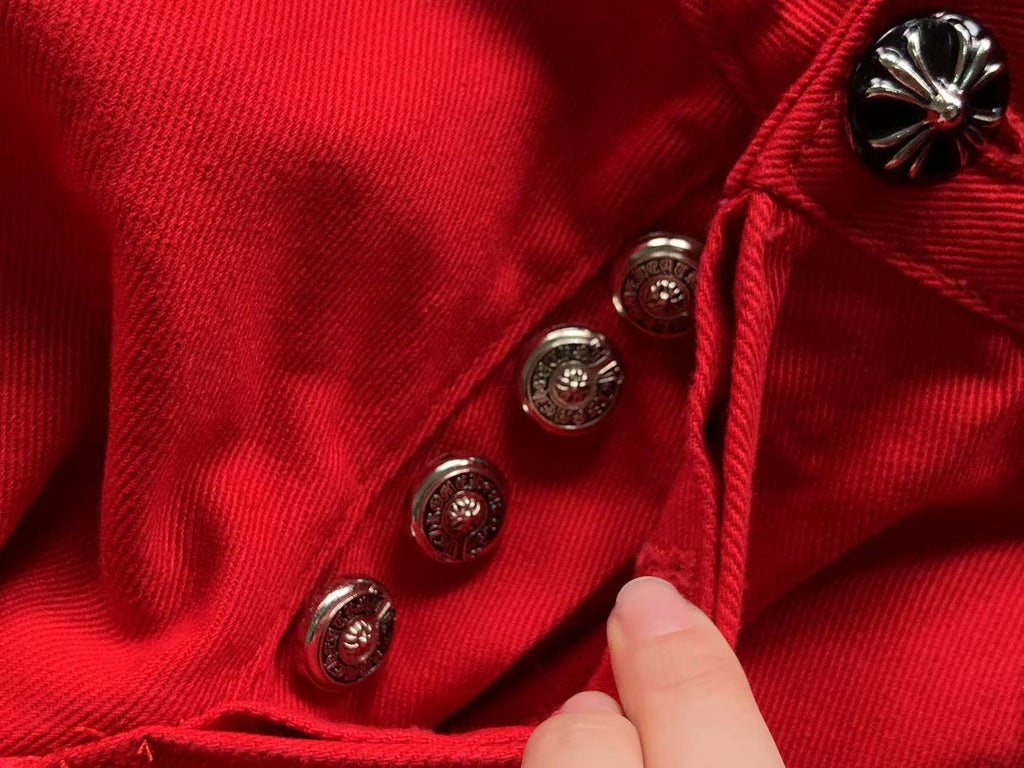 Cross Patch Red Denim Jeans™